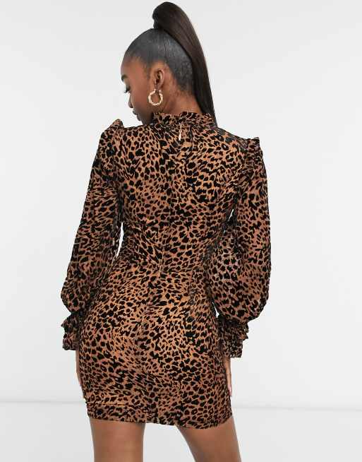 Lavish alice 2025 leopard dress