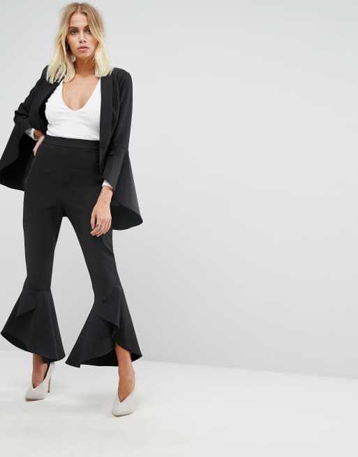 Lavish Alice - Combi-set met getailleerde blazer met ruches op de mouw en broek, 3 van 3