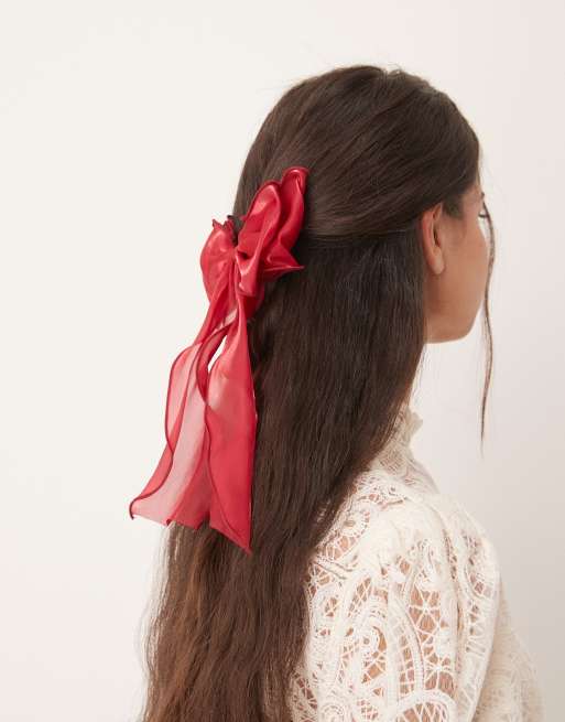 Lazo rojo de organza Holly de SUI AVA, 2 de 4