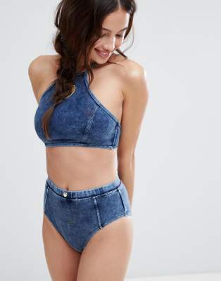 denim bikini bottoms