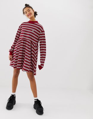 lazy oaf striped dress