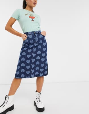 lazy oaf heart skirt