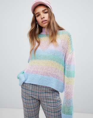 pastel stripe cardigan