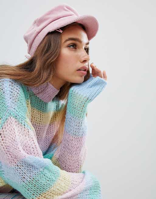 Lazy oaf pastel hot sale rainbow cardigan