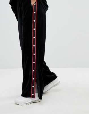 adidas popper tracksuit bottoms