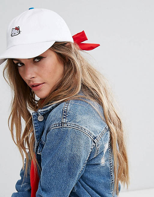 Lazy Oaf x Hello Kitty Embroidered Cap With Bow
