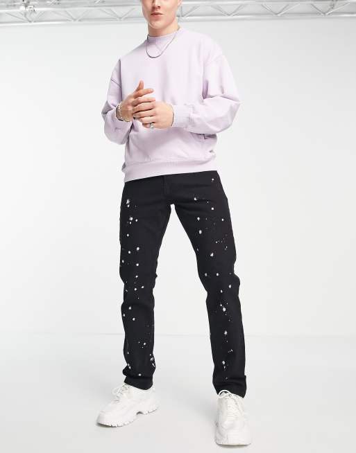 Paint splatter jeans on sale designer