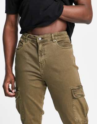 khaki carrot jeans