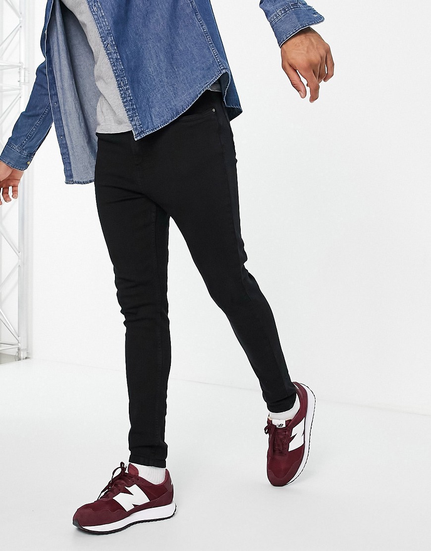 LDN DNM carrot fit jeans in washed black
