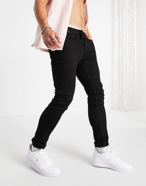LDN DNM - Jean coupe skinny - Noir délavé