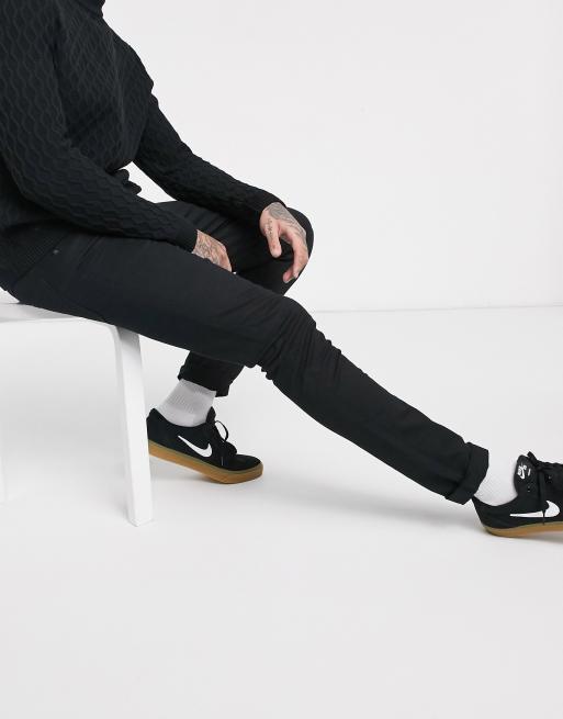 LDN DNM - Sort vaskede jeans i super skinny pasform 