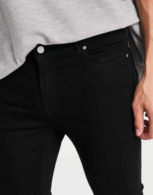 LDN DNM super skinny fit jeans in black wash, 3 of 4