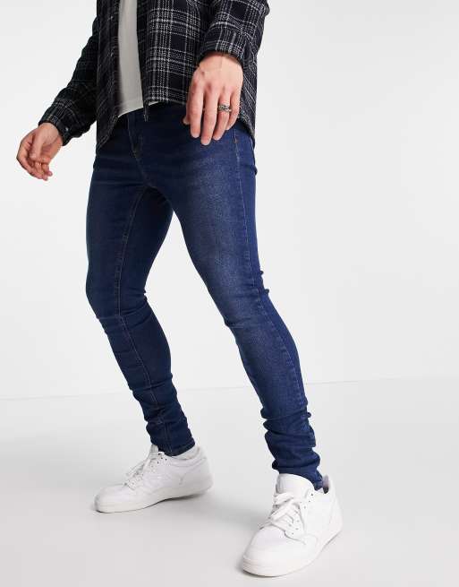 LDN DNM super skinny fit jeans in blue wash | ASOS