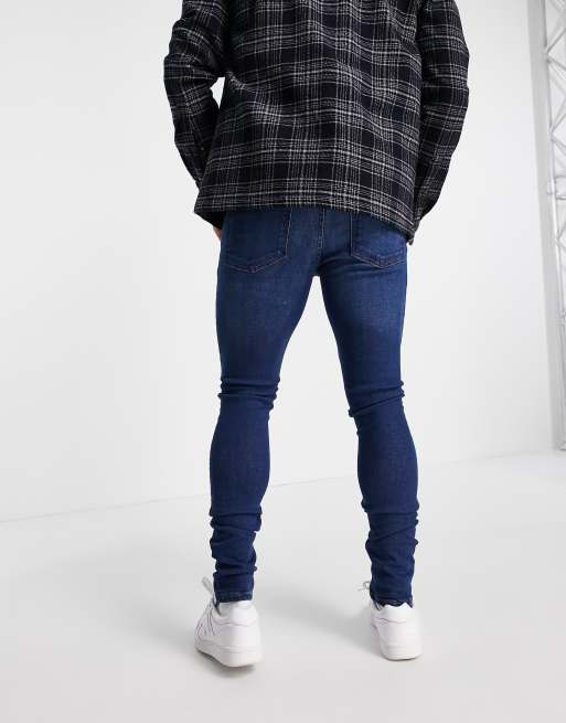 LDN DNM super skinny fit jeans in blue wash, 2 of 4