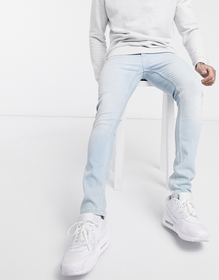 LDN DNM - Super-skinny jeans i lyseblå vask
