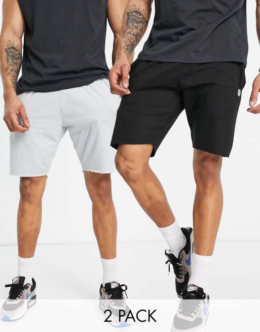 Mens raw edge shorts hotsell
