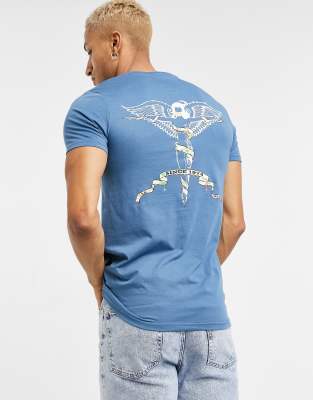 angel shirt blue