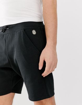 Le Breve – Basic – Jersey-shorts-Svart