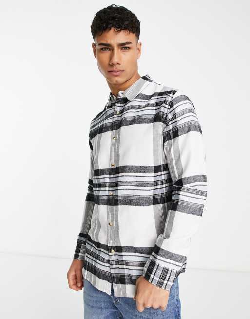 Le Breve - Camicia bianca a quadri