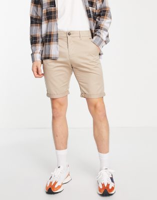 Le Breve Le Breve chino shorts in beige-Neutral