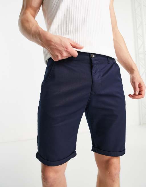 Le Breve chino shorts in navy