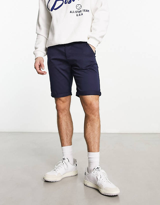 Le Breve - chino shorts in navy