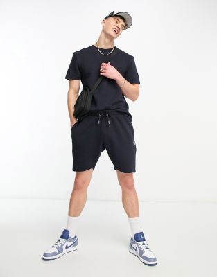 Le Breve Le Breve co-ord drop needle cord t-shirt in navy