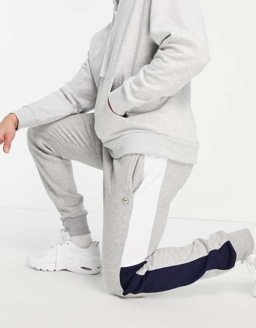 Slim fit sale grey tracksuit