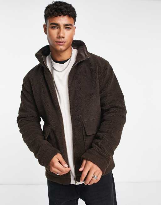 Funnel neck fleece mens sale