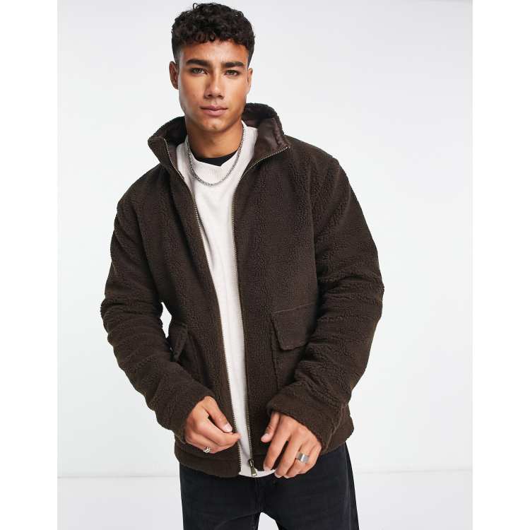 Funnel neck outlet jacket mens