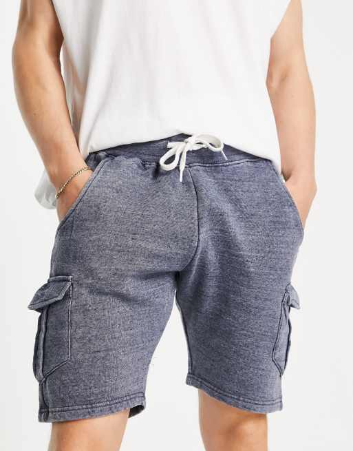 Le Breve jersey cargo short coord in denim blue ASOS