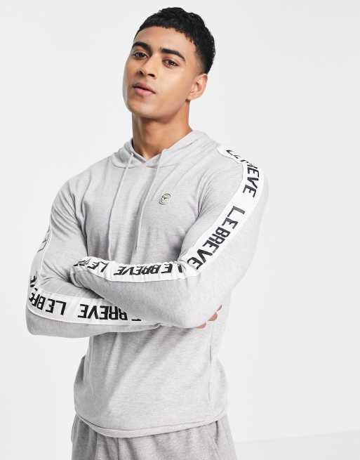 Le Breve lounge felix co -ord hoody in grey
