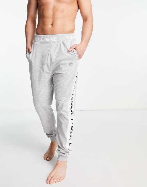 Le Breve two-piece hoodie and sweatpants set in gray