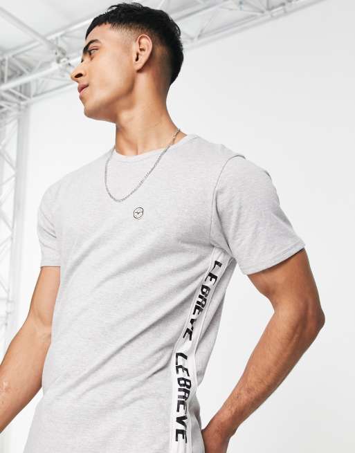 Le Breve lounge felix t-shirt in grey