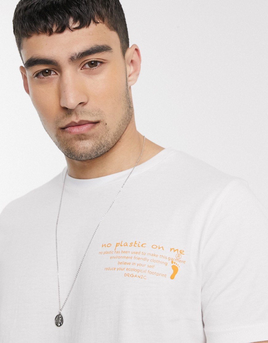 Le Breve mix and match organic cotton t-shirt in white