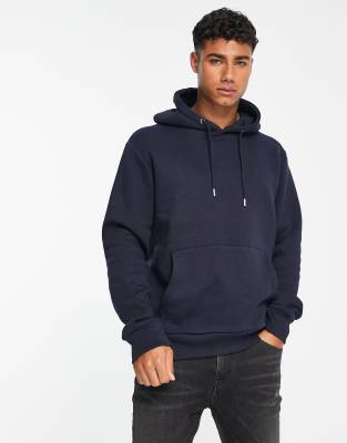 Le Breve overhead hoodie in navy - ASOS Price Checker