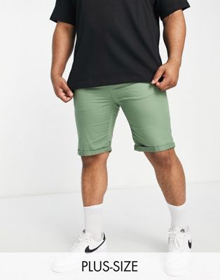 Le Breve Plus chino shorts in green