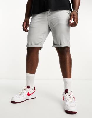 Le Breve Le Breve Plus chino shorts in light grey