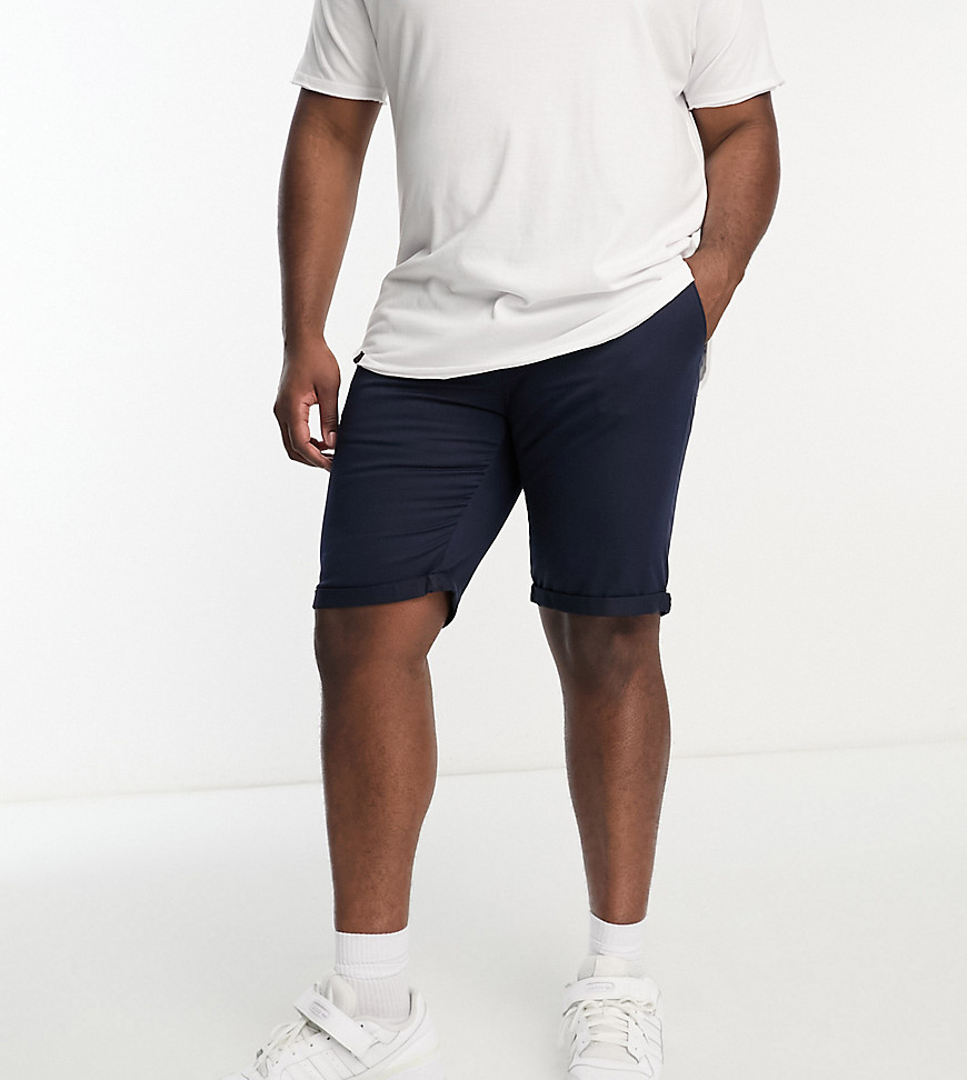 Le Breve Plus Chino Shorts In Navy