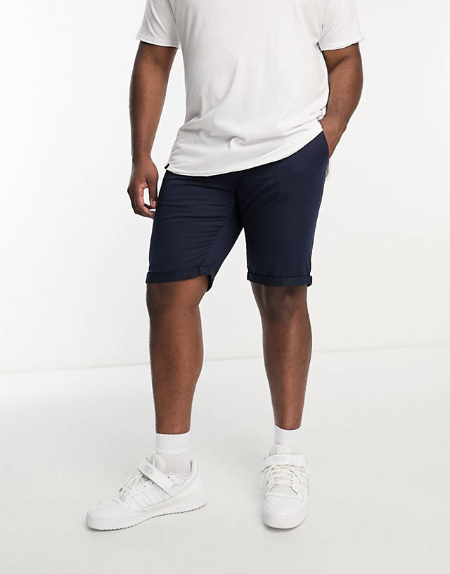 Le Breve - plus chino shorts in navy