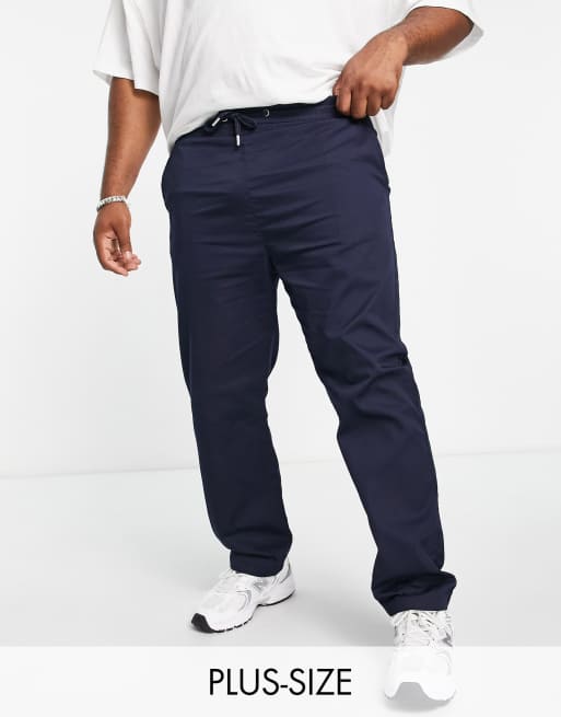 Plus size navy store chinos