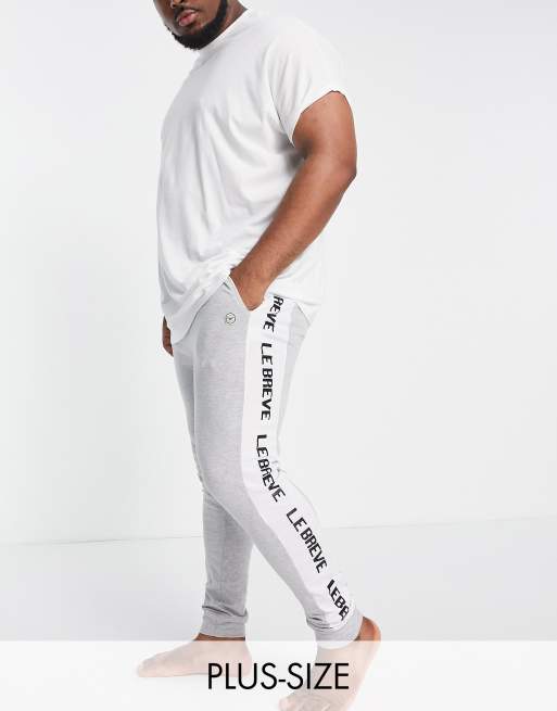 Le Breve Plus lounge Felix trackies in grey (part of a set)