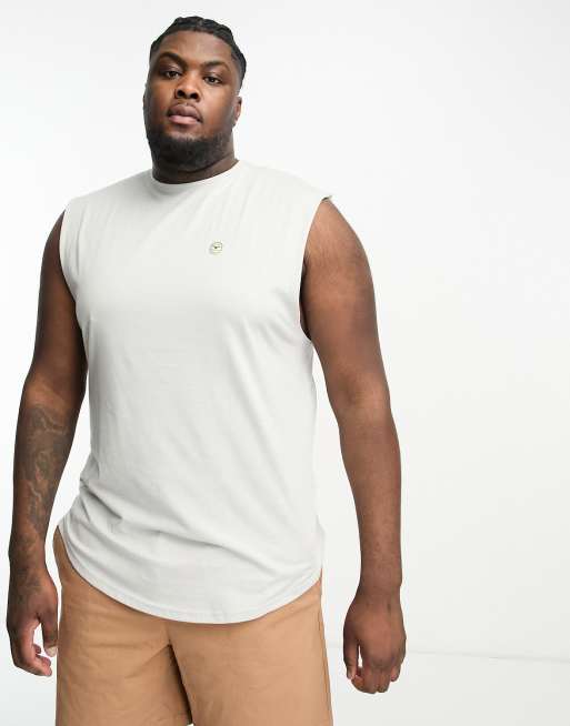 Le Breve Plus singlet in light grey