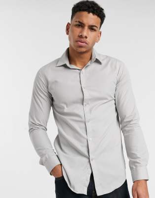 muscle fit formal shirts