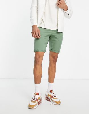 Short Chino Vert Femme Quiz, Taille 8, Coupe Régulière, été, Occasion Excellent état