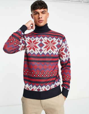 polo neck christmas jumpers