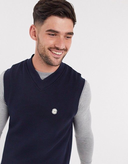 Le breve sweat tank mix and match in navy