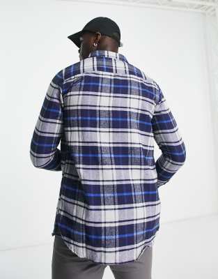 Camicia blu a quadri-Blu navy - Le Breve Camicia donna  - immagine2