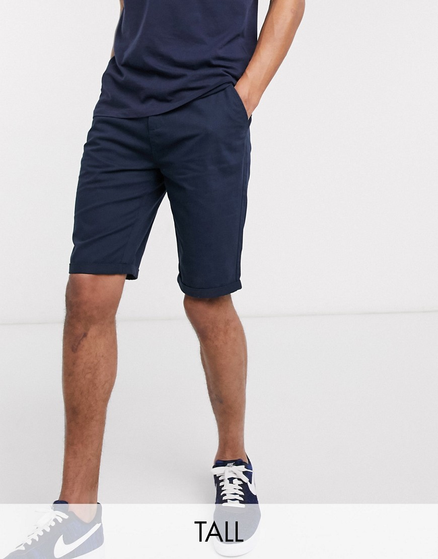 Le Breve Tall - Chino corti-Navy
