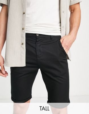 Le Breve Tall chino shorts in black